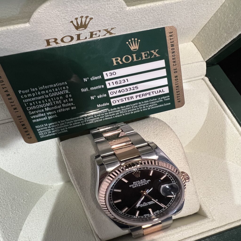 GHH-450 Prachtige 18kt Roze Gouden / Staal Originele Rolex Date Just type 116231 36 mm
