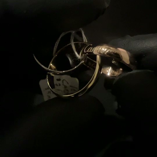 GDR-477 Cartier Dames Trinity ring tri-color 18 kt goud mt 16